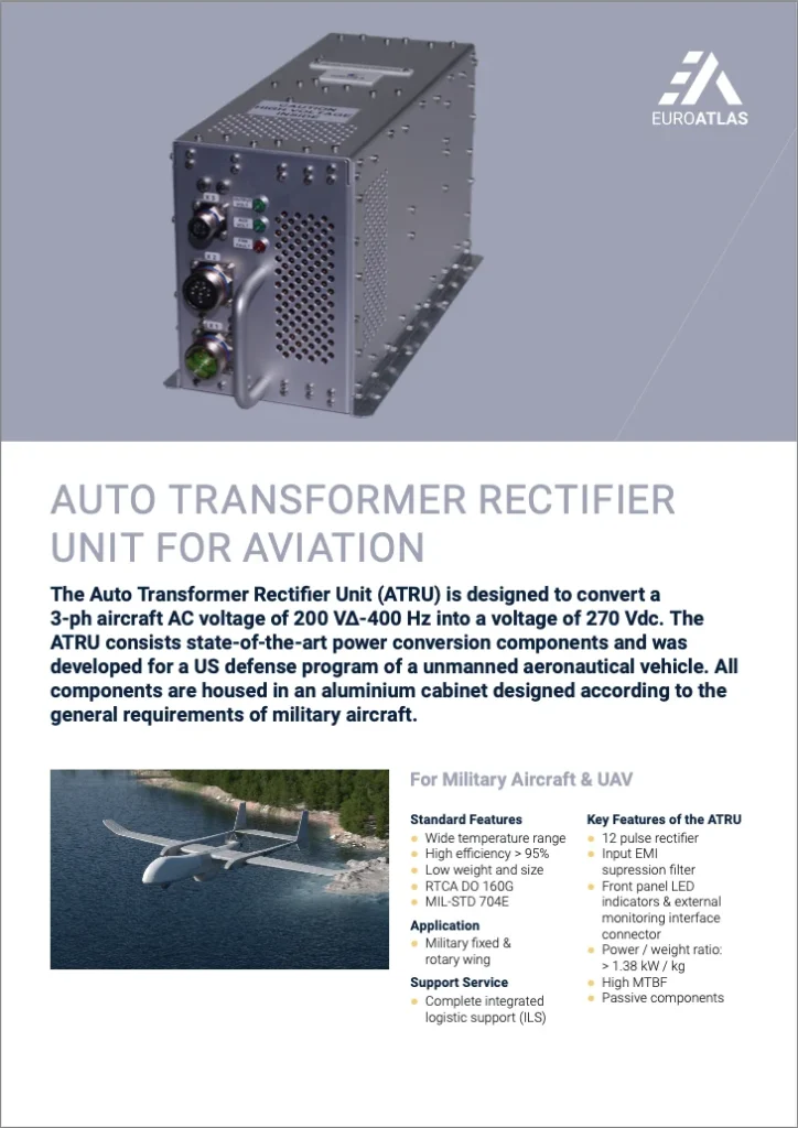 Auto transformer rectifier unit 2060